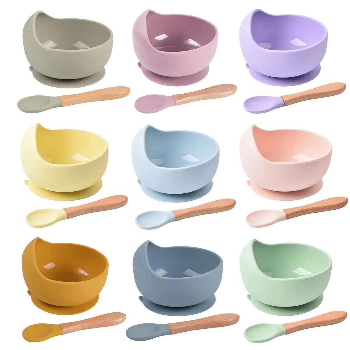 Baby Food Jars With Lids - 2 Stück Silikon Baby Fütterung schüssel