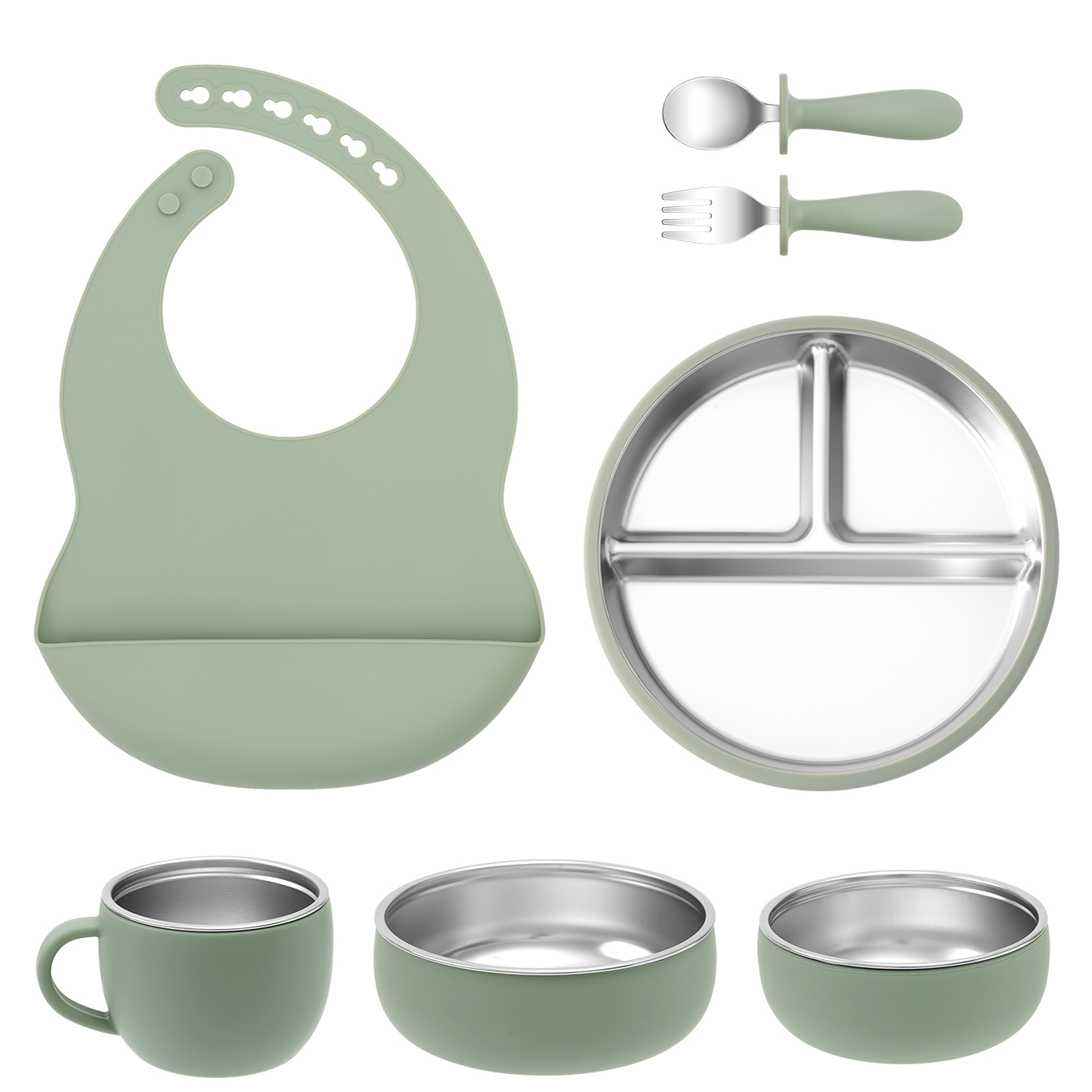 7PCS Edelstahl Abnehmbare Geri – Baby Food Menu Bewertung und Preis