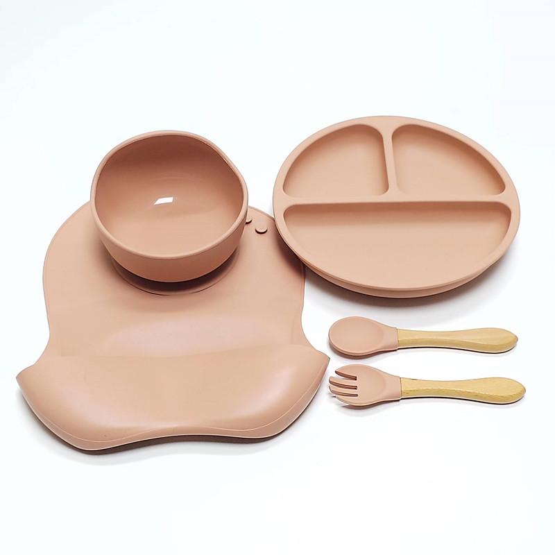 5-teiliges Kinder-Silikon-Esst – Baby Food Menu Bewertung und Preis